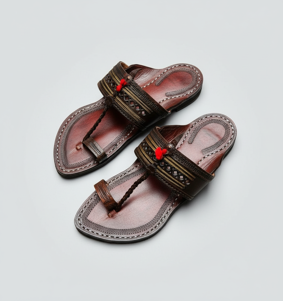Karagiri  Yuga | Men | Leather Kolhapuri Chappal