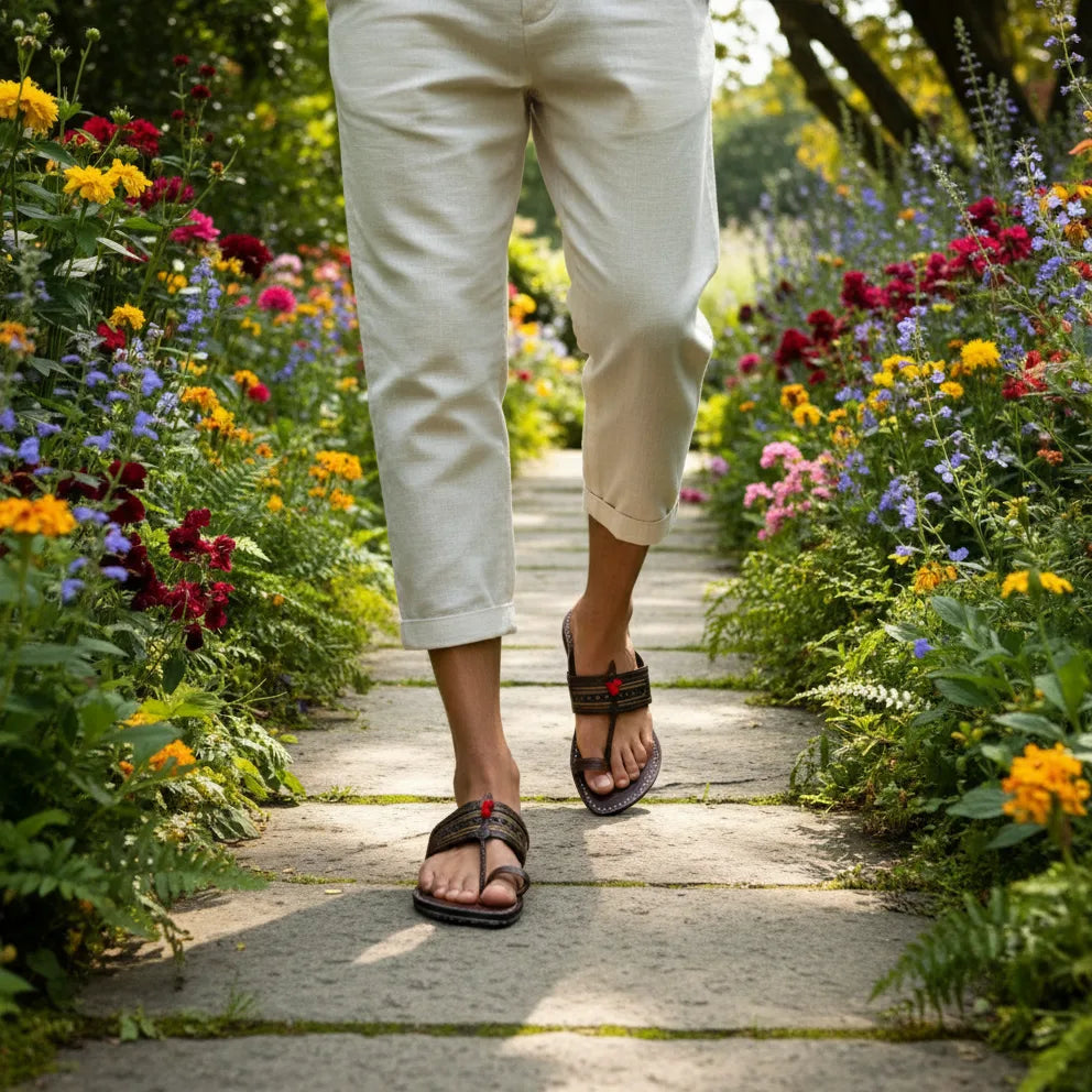 Karagiri  Yuga | Men | Leather Kolhapuri Chappal