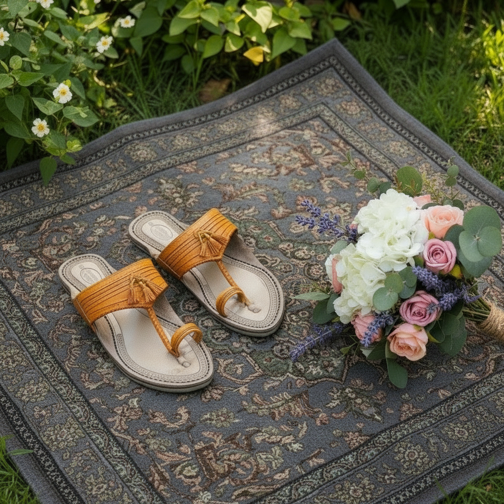 Karagiri  Sunehra | Men | Leather Kolhapuri Chappal