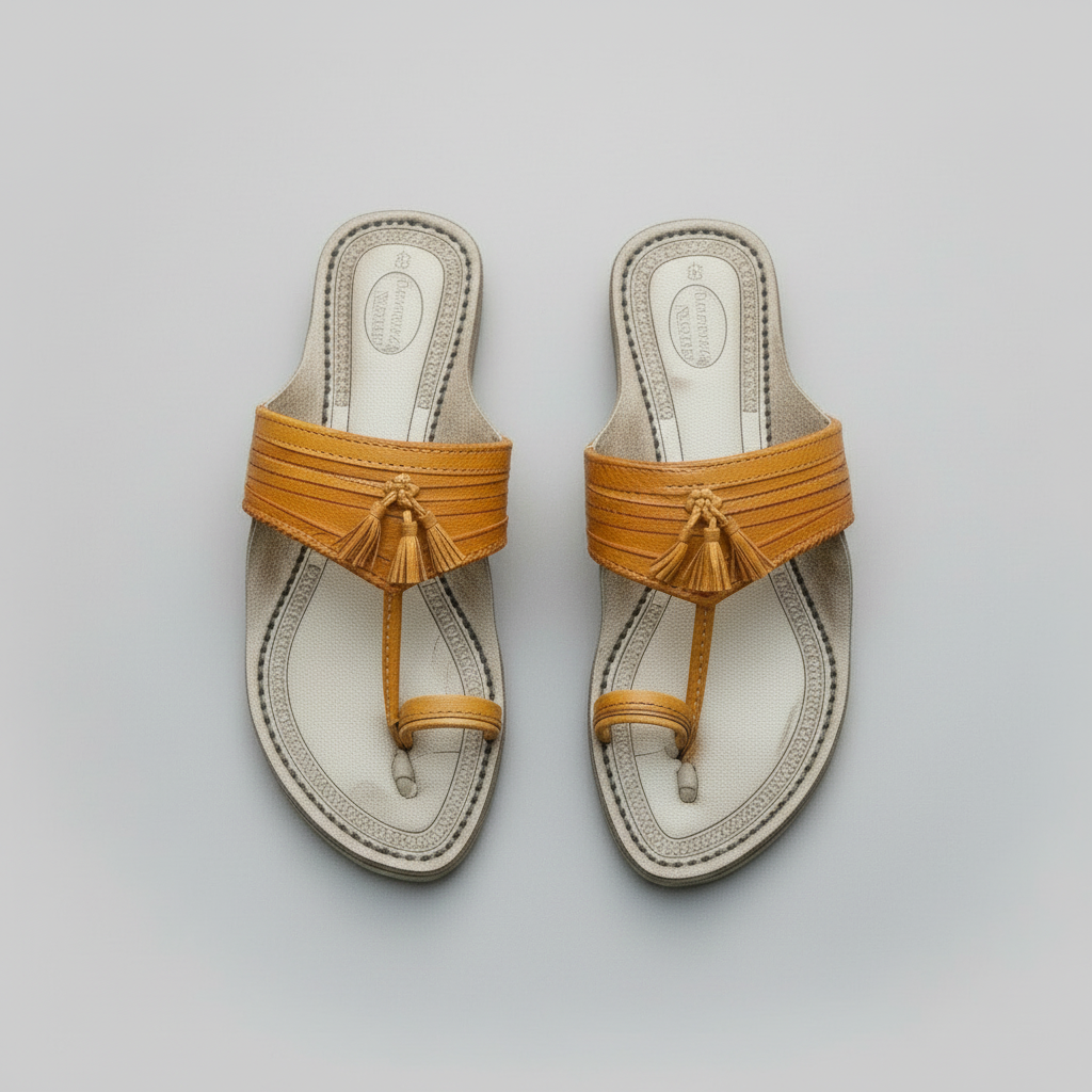 Karagiri  Sunehra | Men | Leather Kolhapuri Chappal