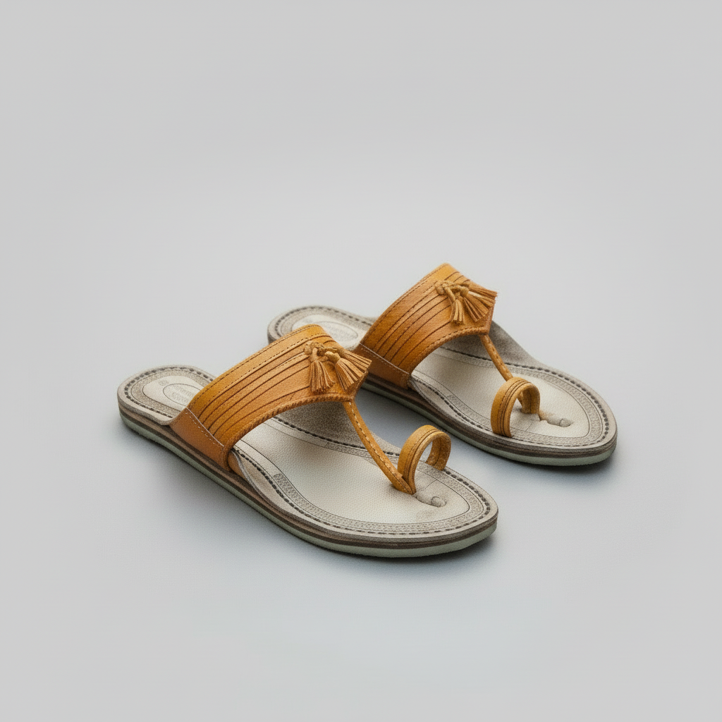 Karagiri  Sunehra | Men | Leather Kolhapuri Chappal