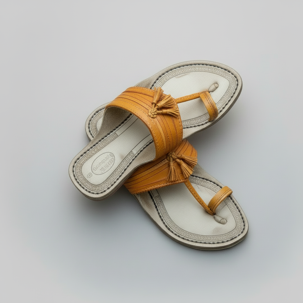 Karagiri  Sunehra | Men | Leather Kolhapuri Chappal