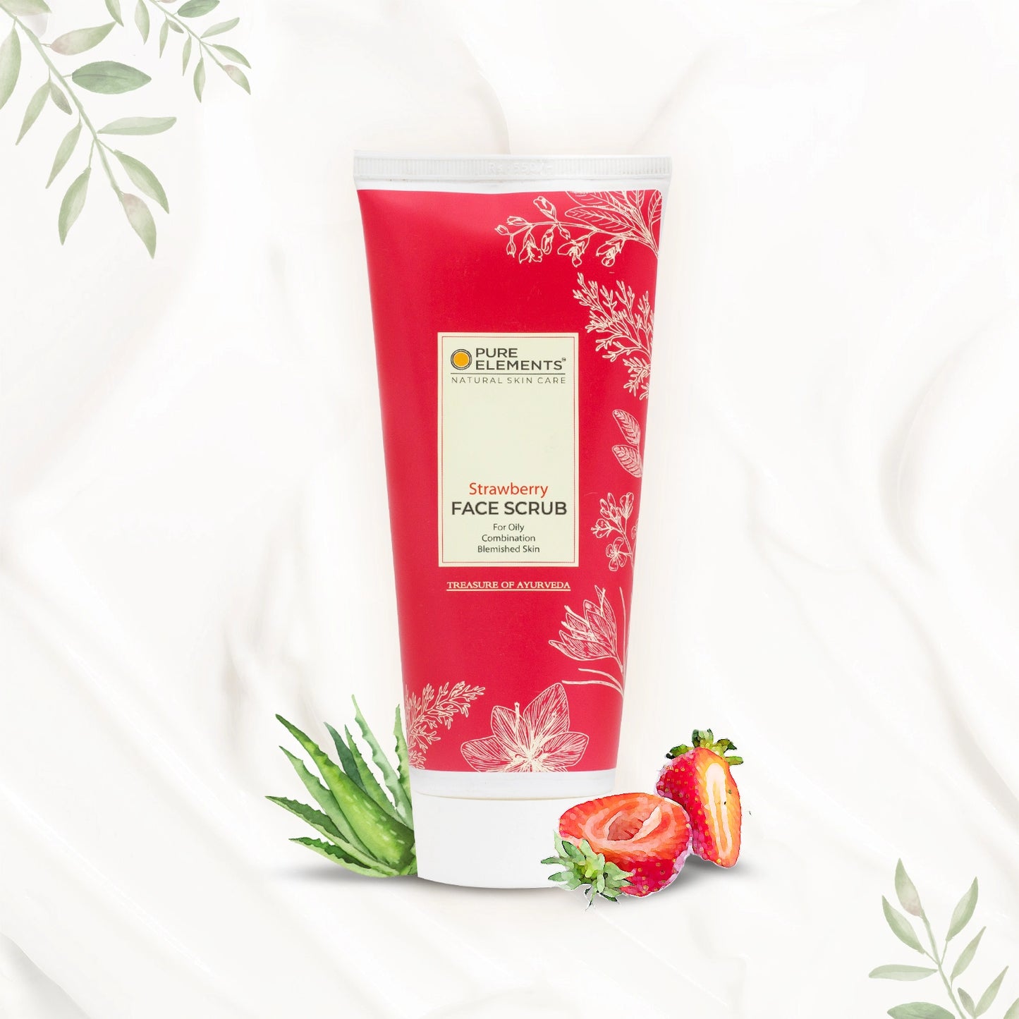 Pure Elements Strawberry Face Scrub