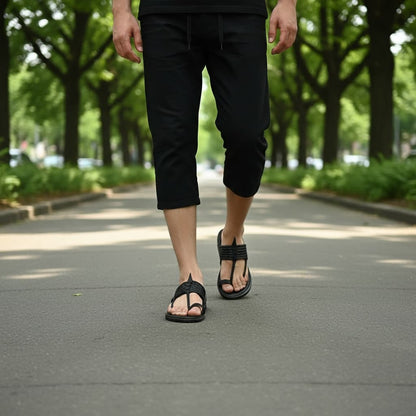 The String Dark Double | Black Kolhapuri