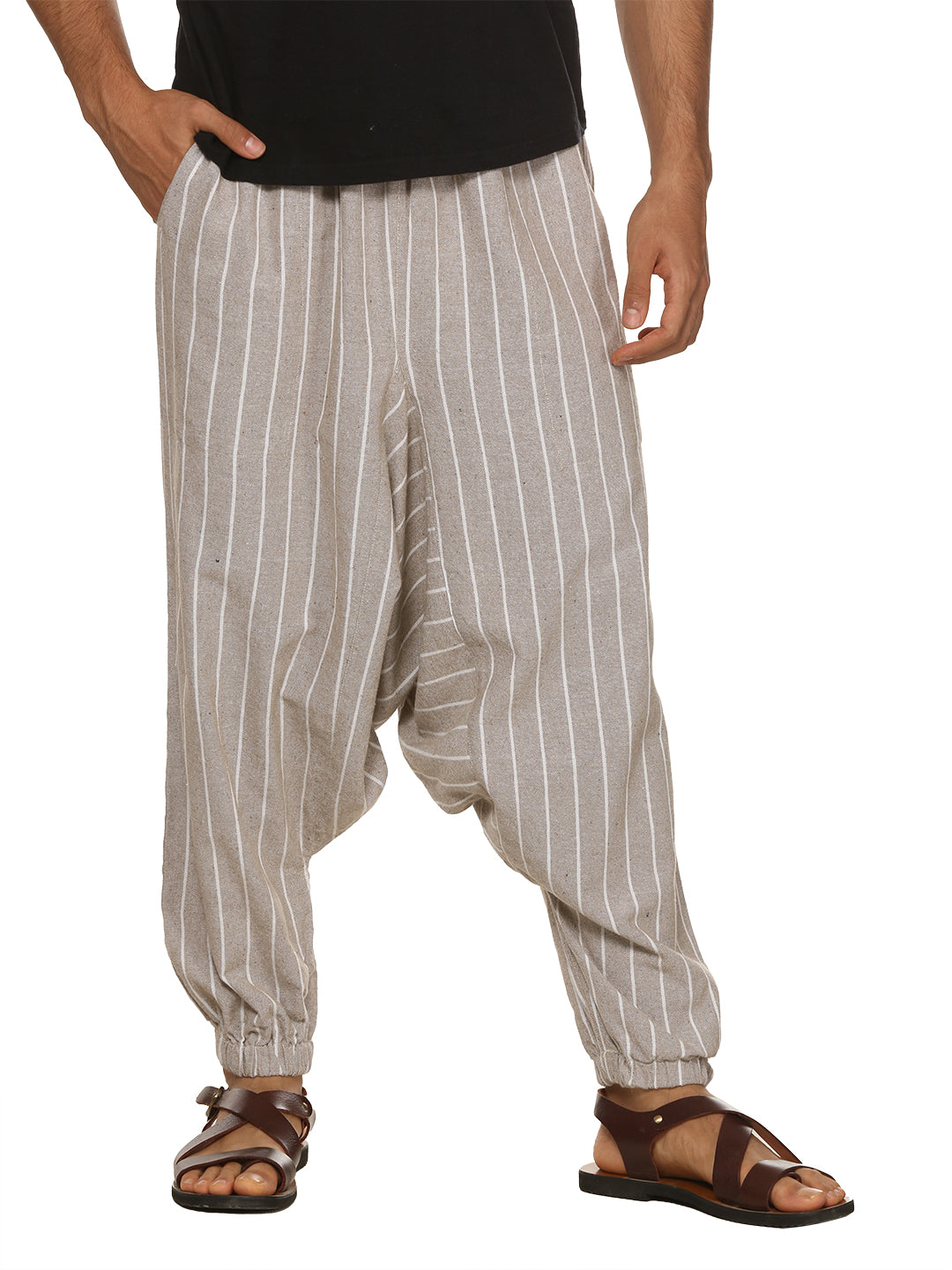 Gypsy Pants - Stripes - Men | Fits Waist 28 to 36 Inches with Elasticated Waist