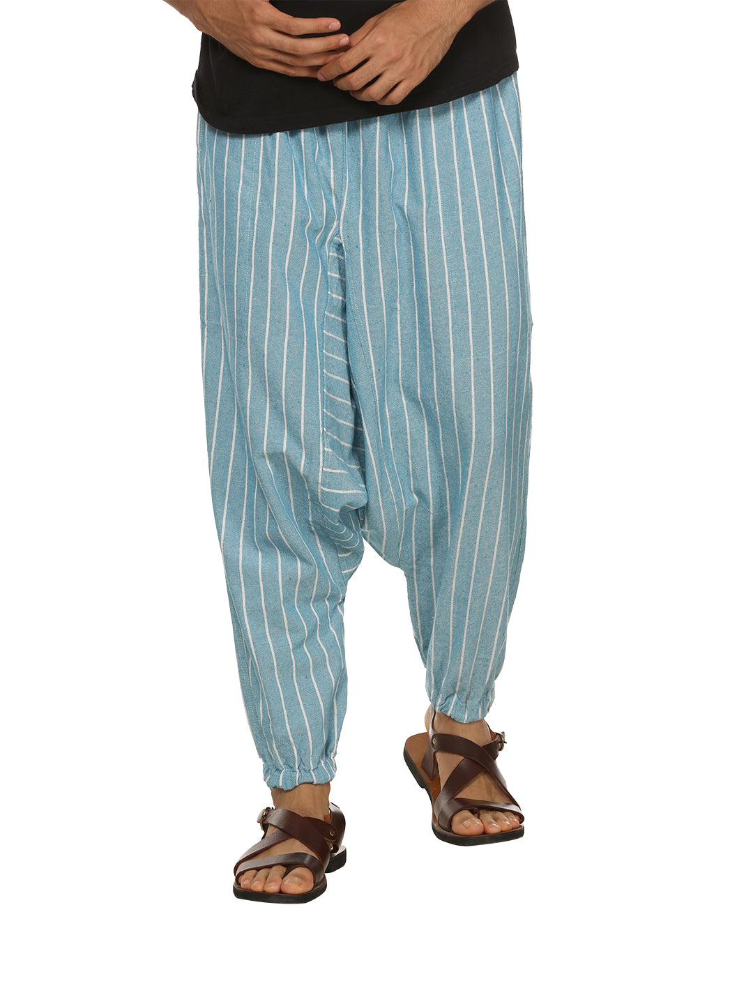 Gypsy Pants - Stripes - Men | Fits Waist 28 to 36 Inches with Elasticated Waist