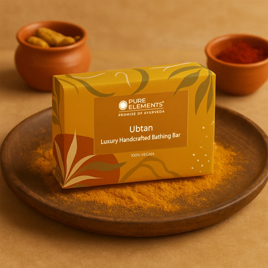 Pure Elements Ubtan Soap 110g by NIIRA, Ayurvedic ubtan soap for radiant skin
