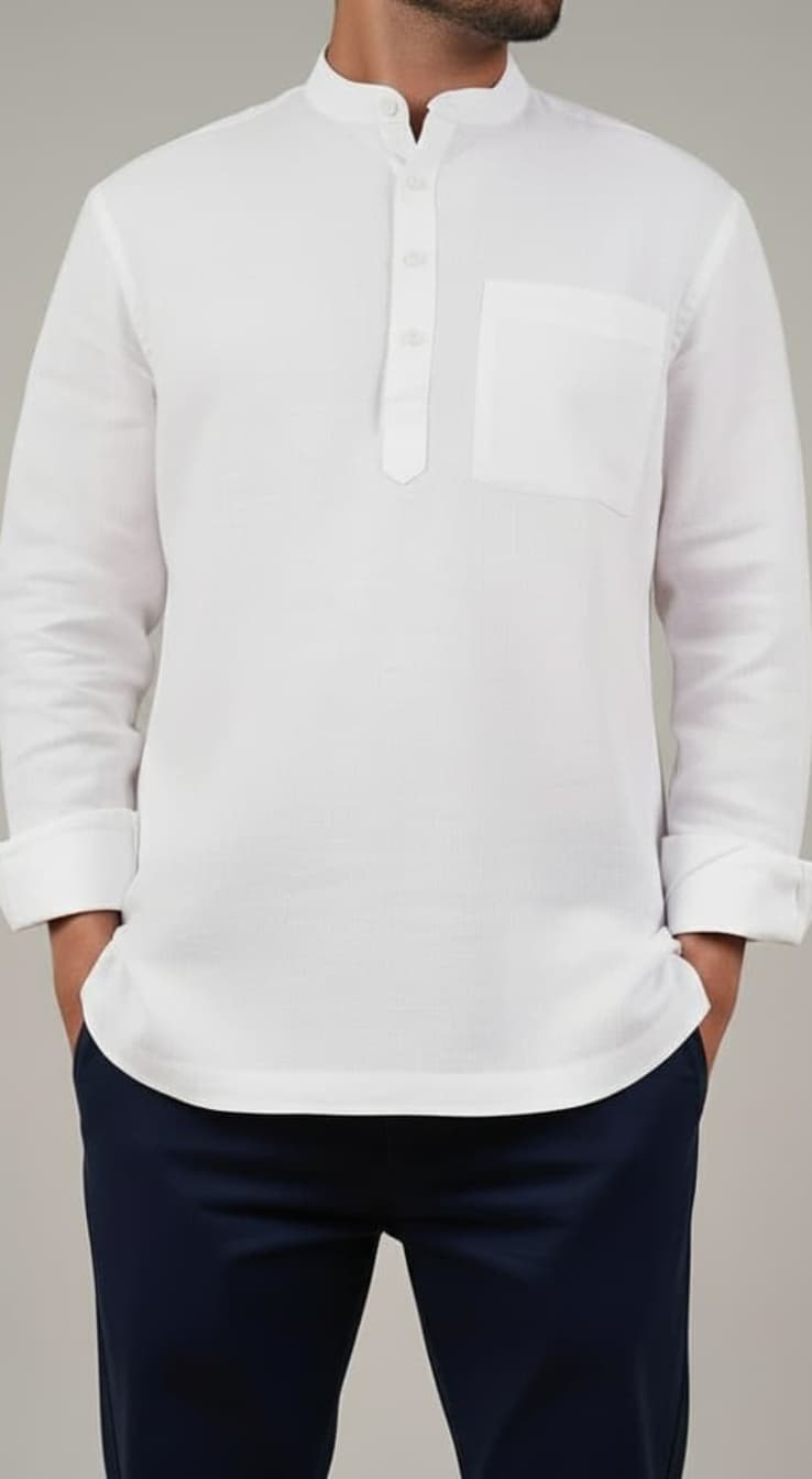 Khaadi White Kurta | Men