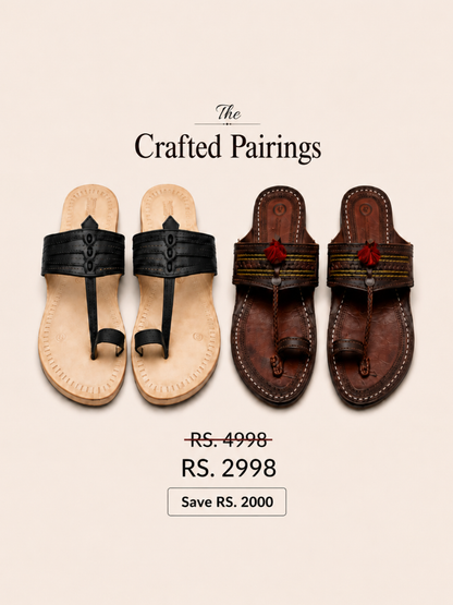 Veer Kolhapuri+Royal Kolhapuri Chappal