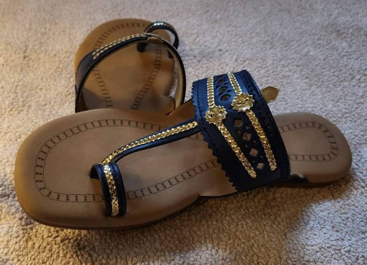 Women Kols - Flat Steps | Super Soft | Stylish & Comfortable | Handmade by Local Artisans | Kolhapuri's Chappal