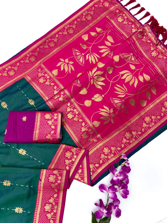 ZariFloré Soft Silk Saree