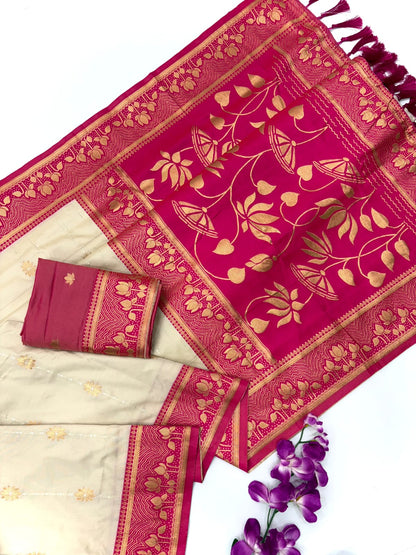 ZariFloré Soft Silk Saree