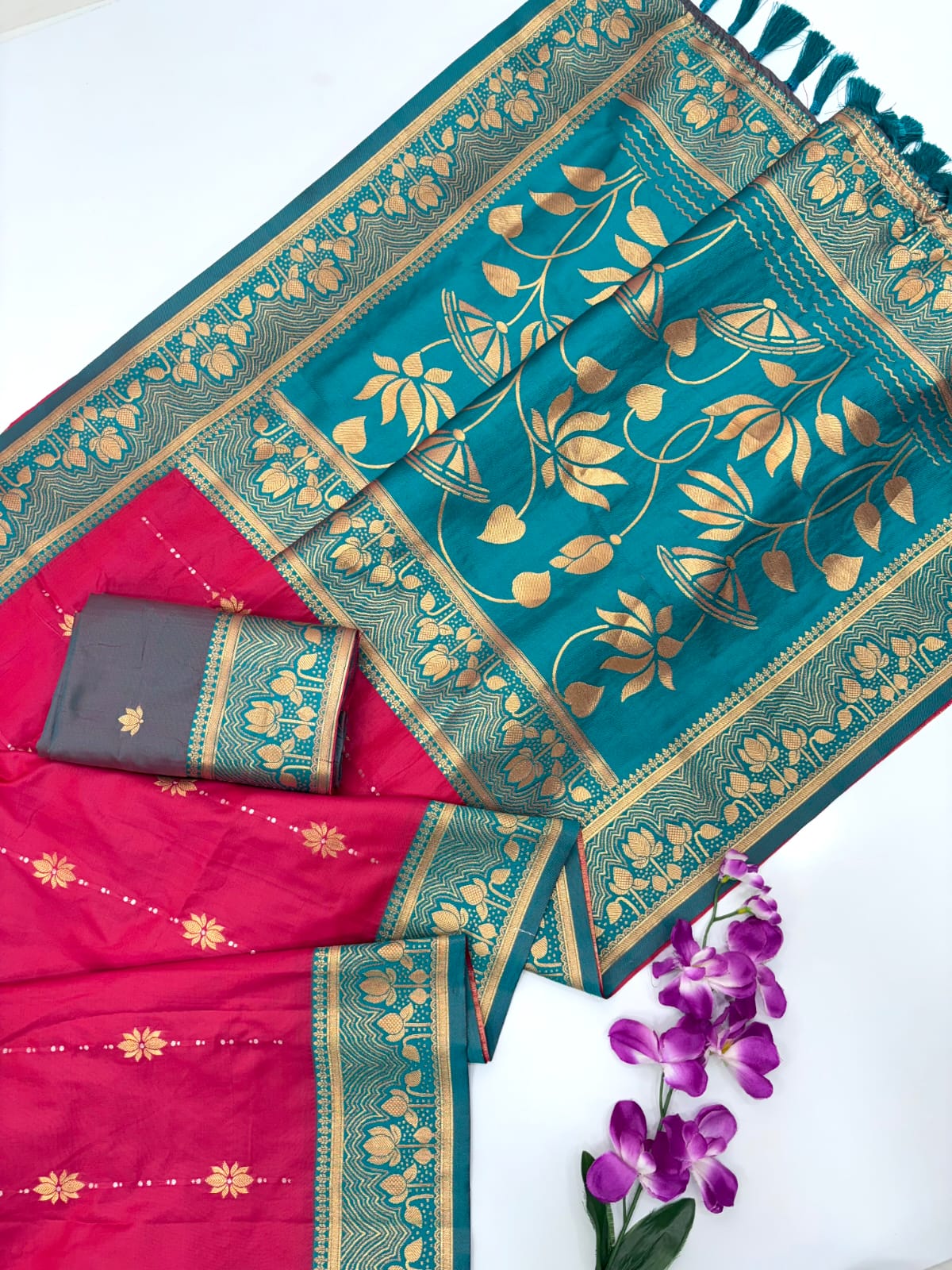 ZariFloré Soft Silk Saree