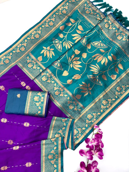 ZariFloré Soft Silk Saree