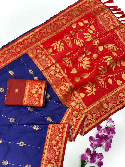 ZariFloré Soft Silk Saree