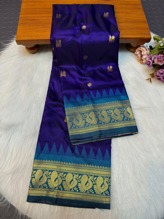 Peacock Royale Paithani - Premium Pure Soft Silk Saree