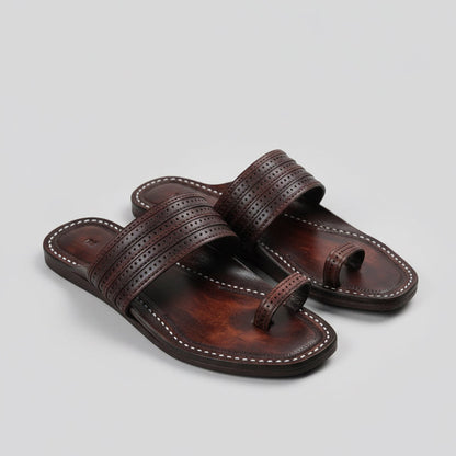 The Toe | Men | Leather Kolhapuri Chappal
