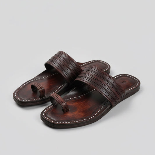 The Toe | Men | Leather Kolhapuri Chappal