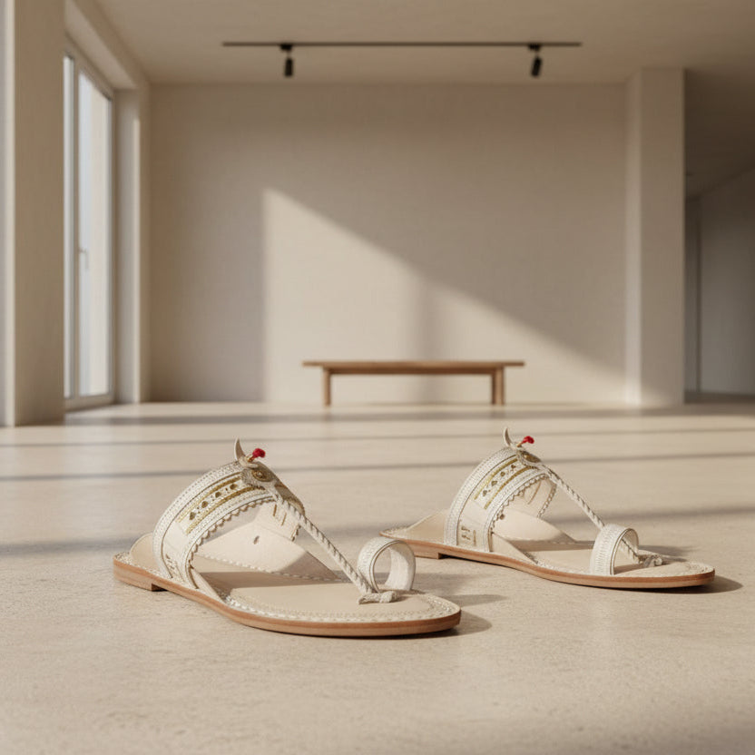 Rajaram | Men | Leather Kolhapuri Chappal