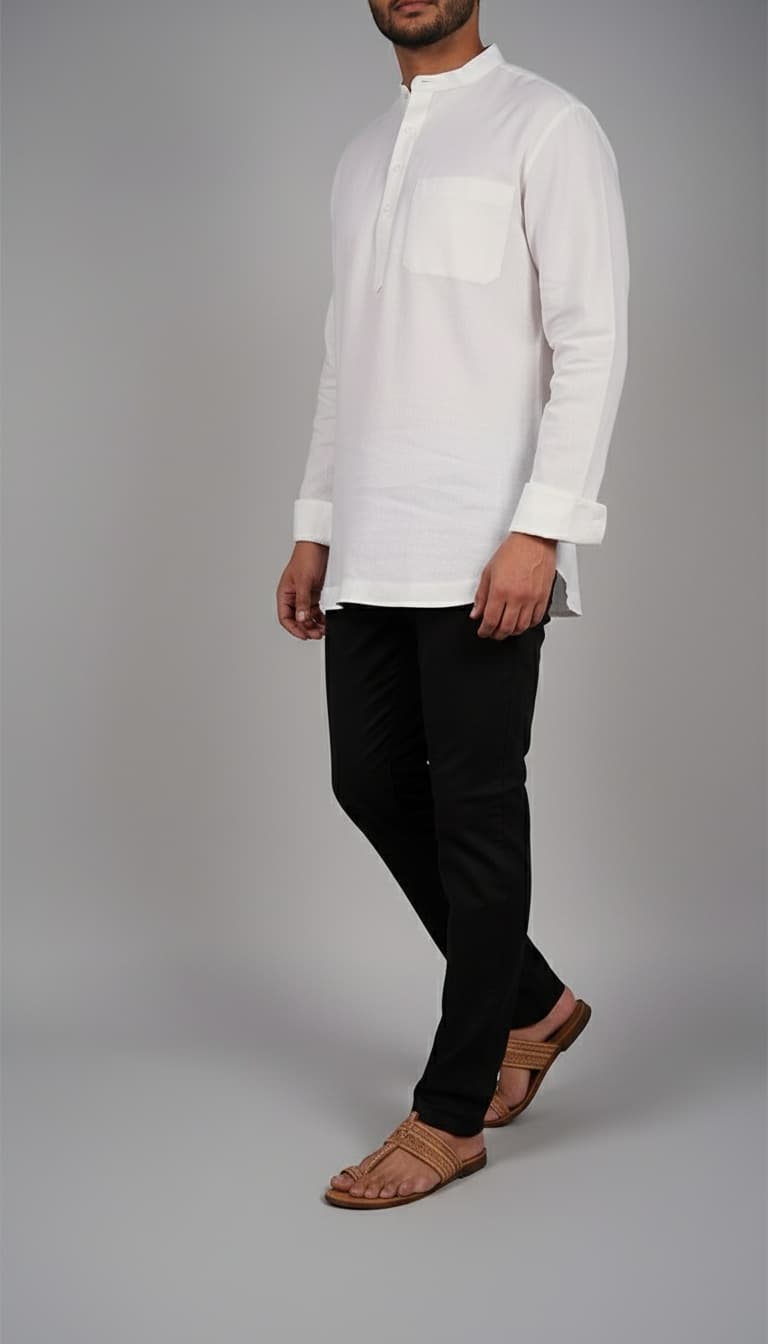 Khaadi White Kurta | Men