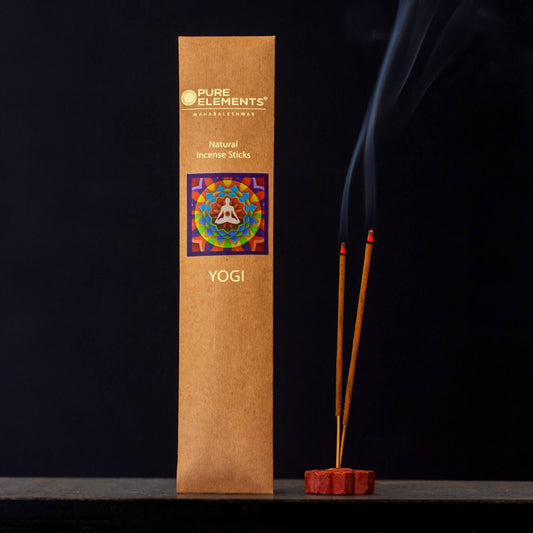 Pure Elements Yogi Incense Sticks 20-pack by NIIRA, natural agarbatti for meditation