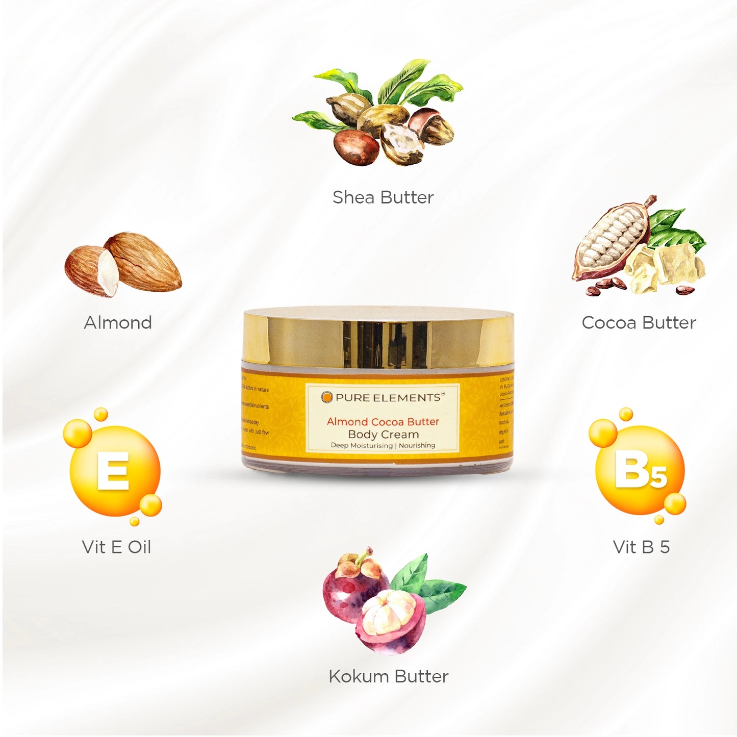 Almond Cocoa Butter Body Cream - 200 GMS