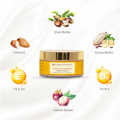 Almond Cocoa Butter Body Cream - 200 GMS