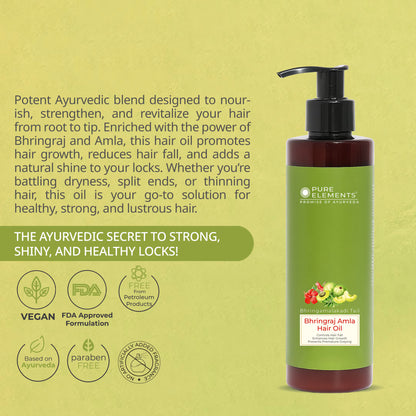Bhringraj Amla Hair Oil - 180 ML