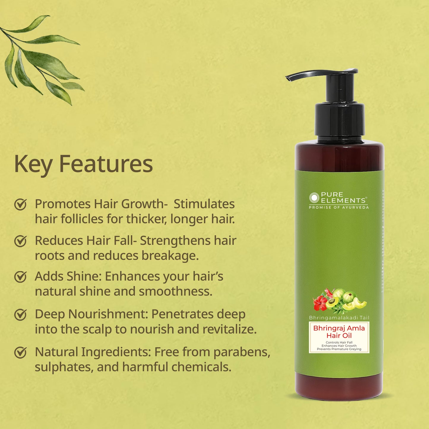 Bhringraj Amla Hair Oil - 180 ML