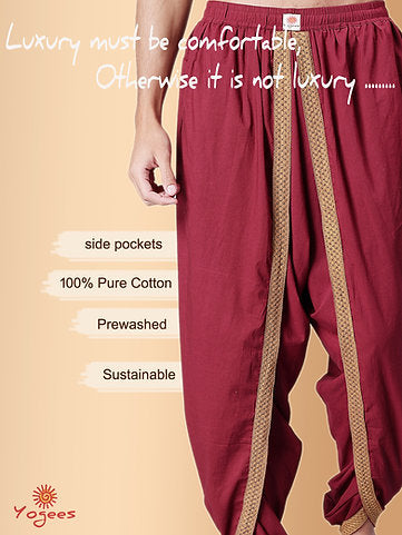 Dhoti Drapers with Border for Men