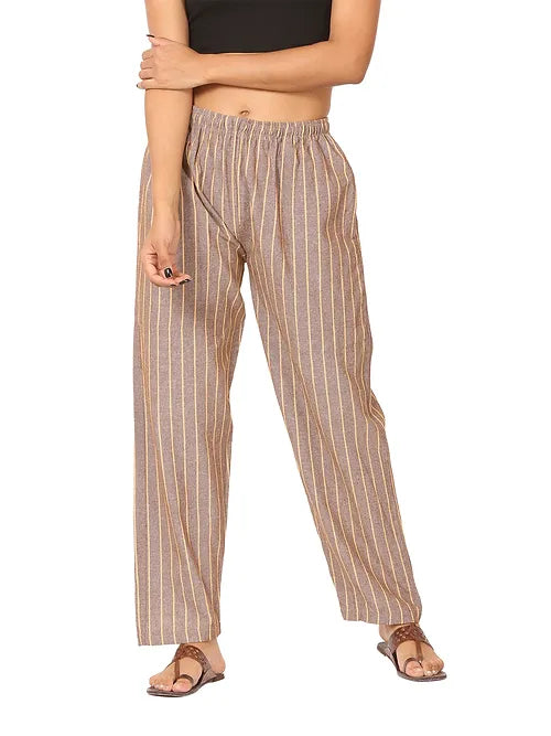 Heaven Pyjamas ( Stripes ) - Women | Fits Waist 28 to 36 Inches with Elasticated Waist