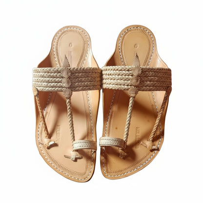 String Light | Leather Kolhapuri Chappal