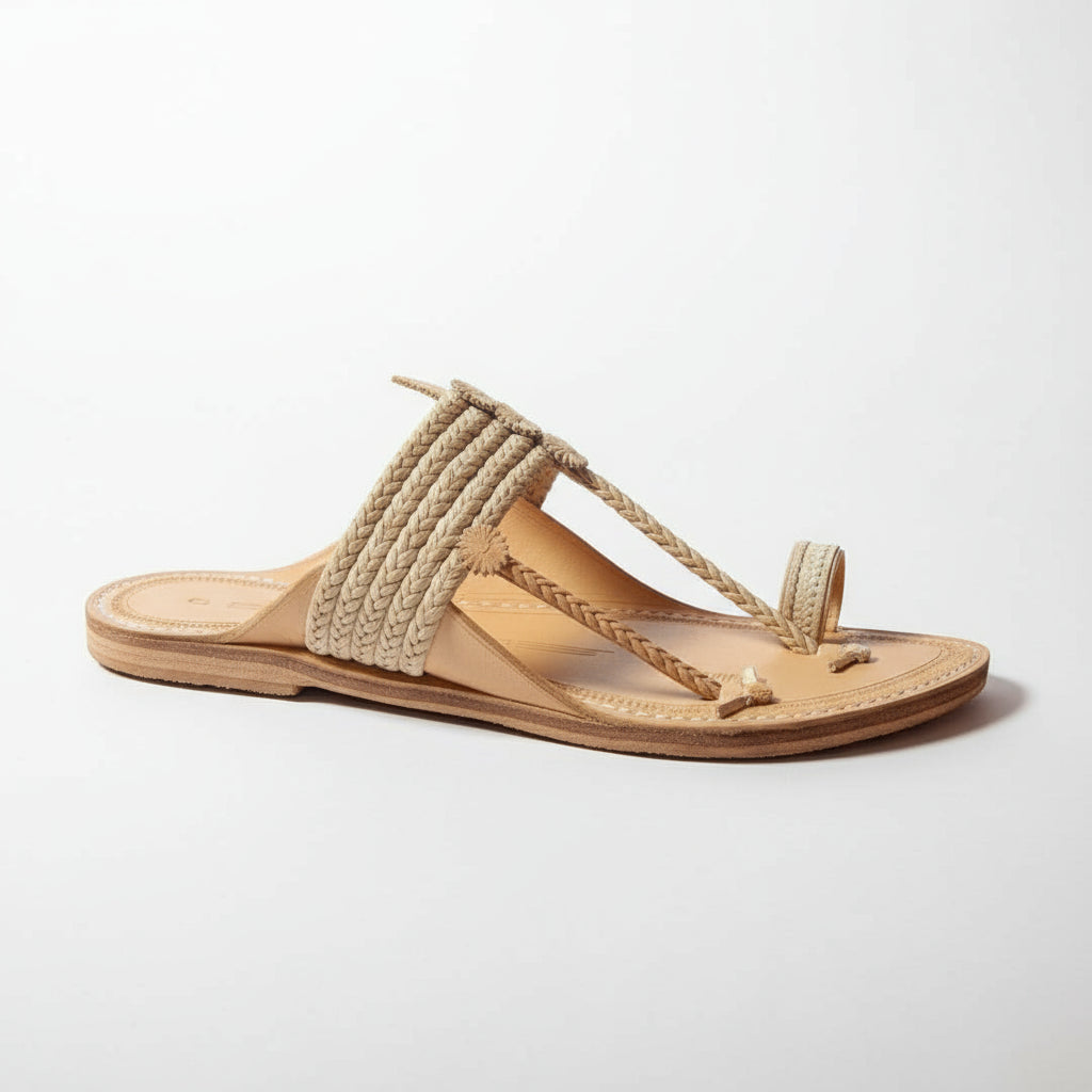 The String Light | Men | Leather Kolhapuri Chappal