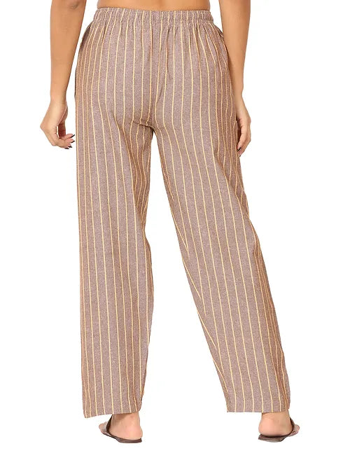 Heaven Pyjamas ( Stripes ) - Women | Fits Waist 28 to 36 Inches with Elasticated Waist