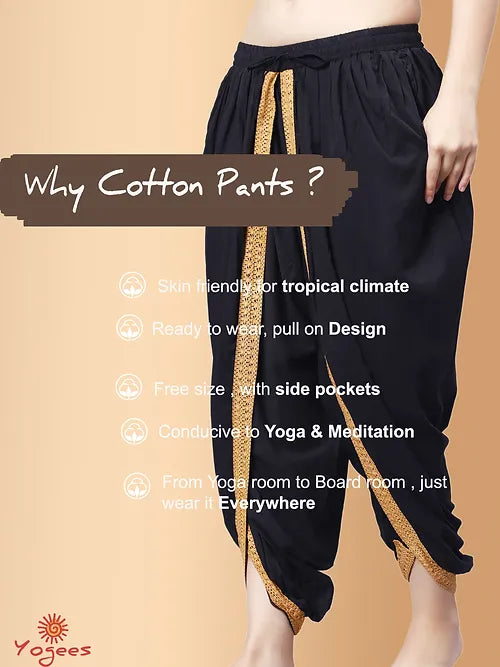 Dhoti Drapers with Border for Women