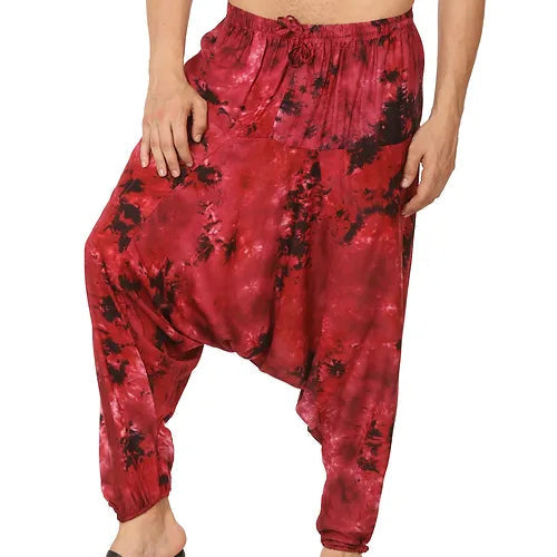 Boho Gypsy Pants - Men | Fits Waist 28 to 36 Inches with Elasticated Waist