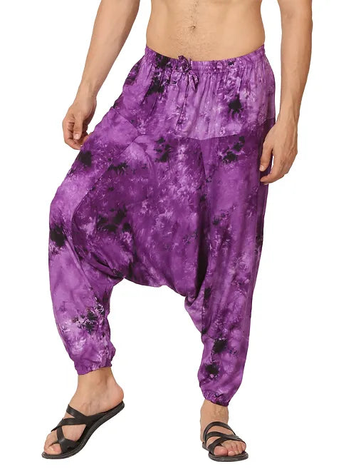 Boho Gypsy Pants - Men | Fits Waist 28 to 36 Inches with Elasticated Waist