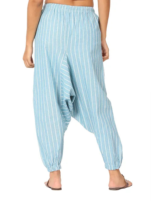 Gypsy Pants ( Stripes ) - Women | Fits Waist 28 to 36 Inches with Elasticated Waist