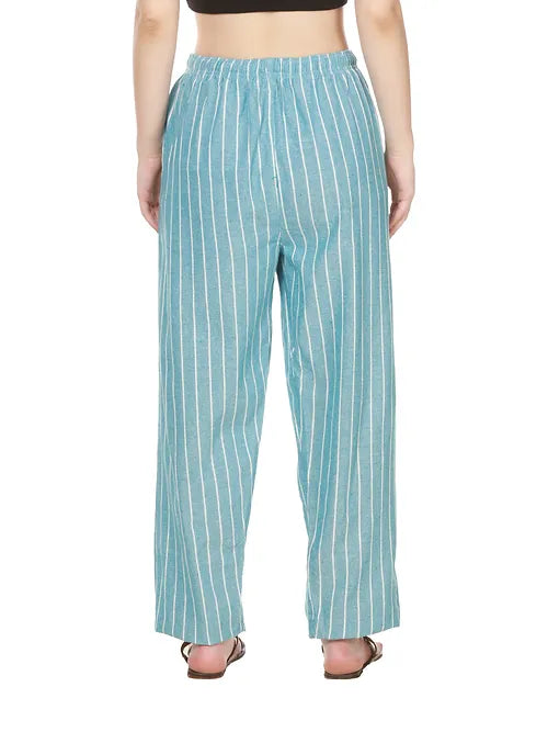 Heaven Pyjamas ( Stripes ) - Women | Fits Waist 28 to 36 Inches with Elasticated Waist