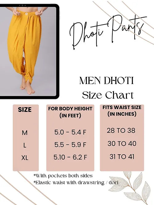 Dhoti Drapers for Men