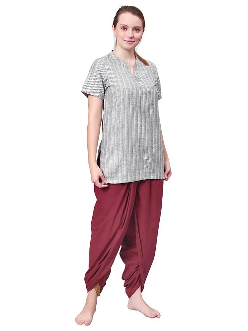 Ethno Fit for Women - Dhoti and Short Kurta Set