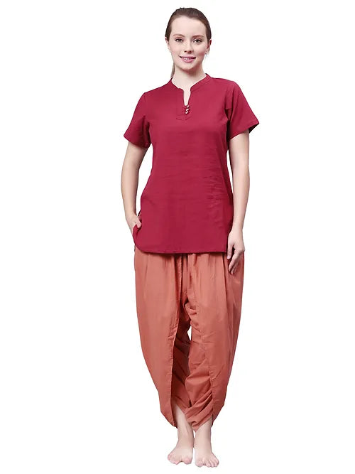 Ethno Fit for Women - Dhoti and Short Kurta Set