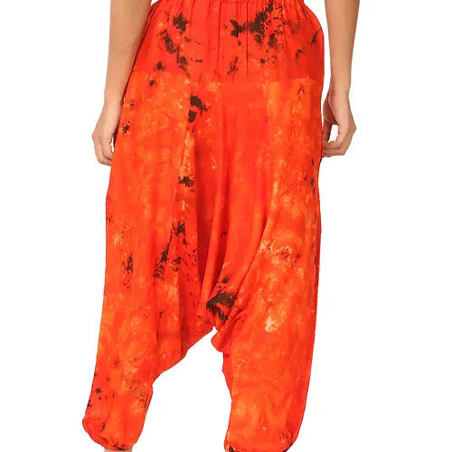 Boho Gypsy Pants - Women | Fits Waist 28 to 36 Inches with Elasticated Waist