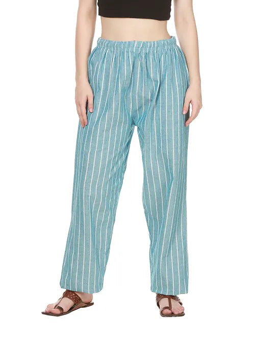 Heaven Pyjamas ( Stripes ) - Women | Fits Waist 28 to 36 Inches with Elasticated Waist