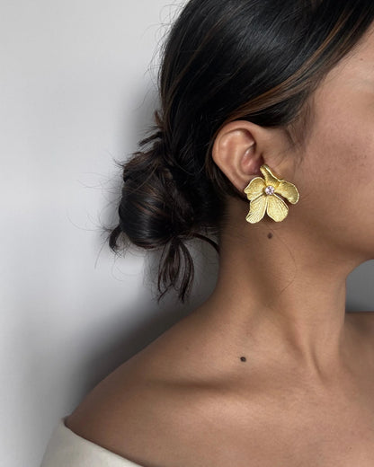 Baari - Indian Orchid earrings aka Alizeh