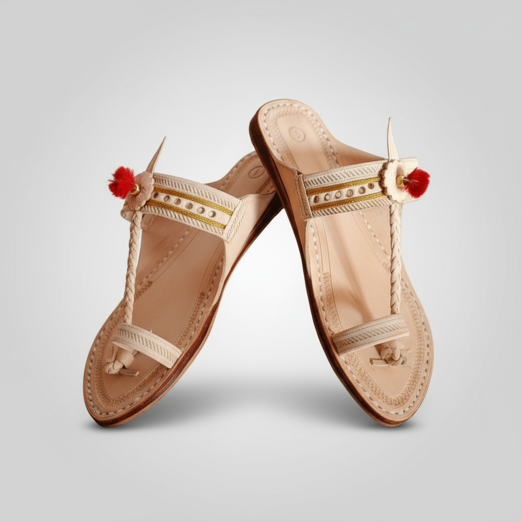 Rajaram | Men | Leather Kolhapuri Chappal