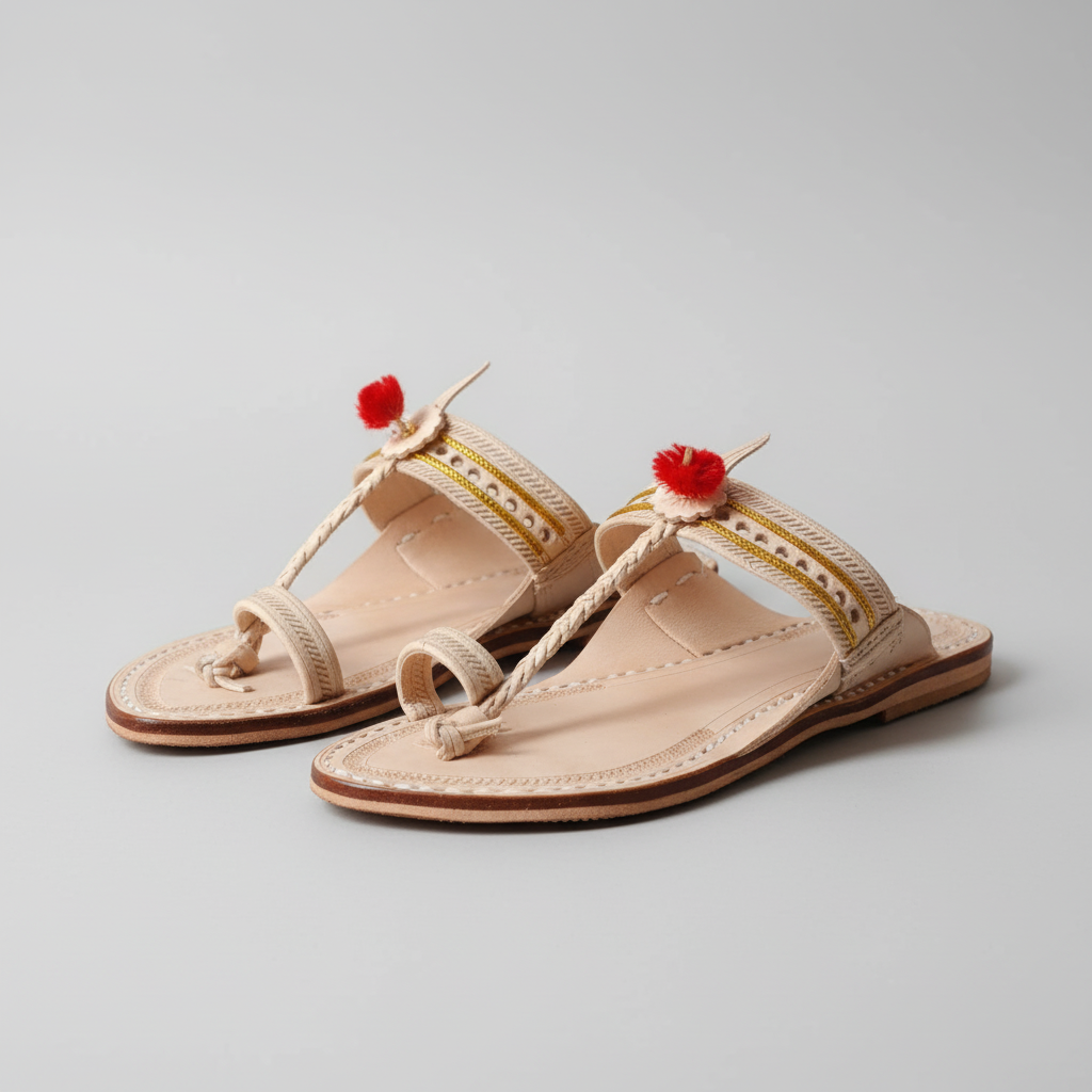 Rajaram | Men | Leather Kolhapuri Chappal