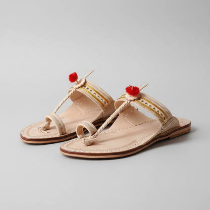 Rajaram | Men | Leather Kolhapuri Chappal