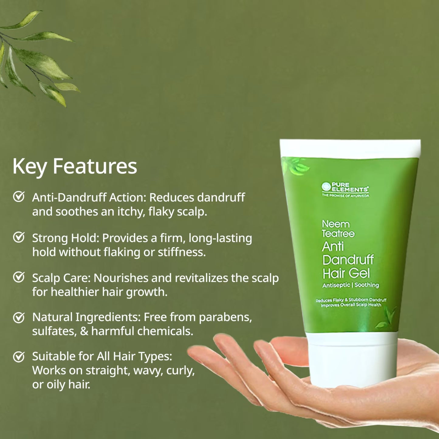 Neem Teatree Anti Dandruff Hair Gel