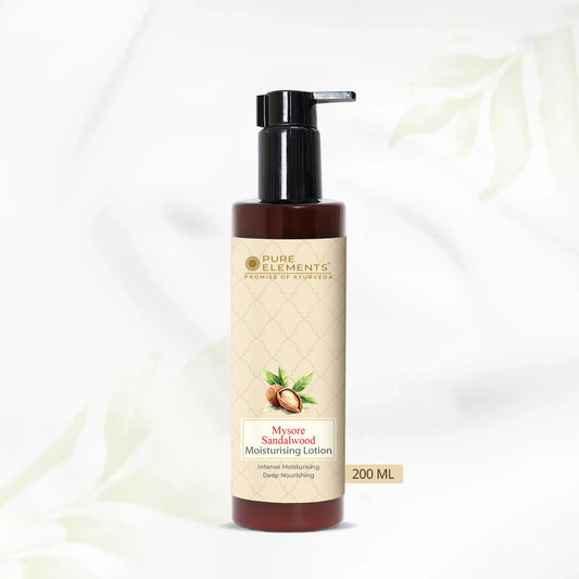 Pure Elements Mysore Sandalwood Moisturising Lotion by NIIRA, natural sandalwood body lotion